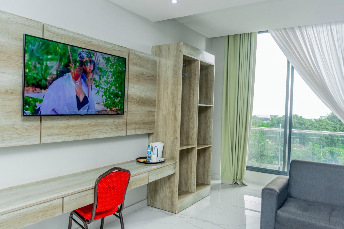 Comfortable family room featured in the Mother's Day promotion